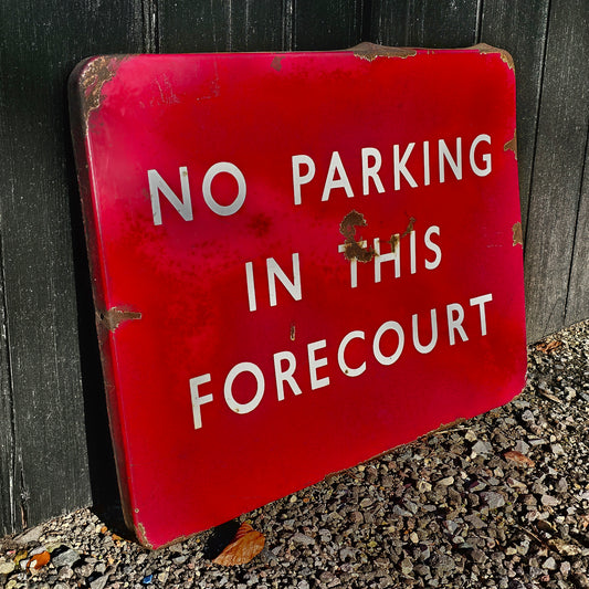 British Railways Midland No Parking Enamel Sign