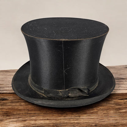 French Silk Collapsible Top Hat