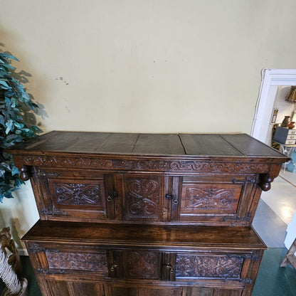 17th Century Oak Court Cupboard