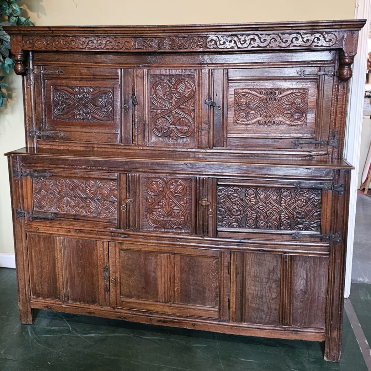 17th Century Oak Court Cupboard