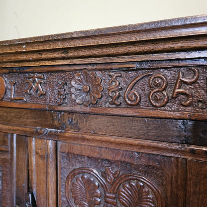 17th Century Oak Court Cupboard