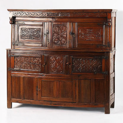 17th Century Oak Court Cupboard