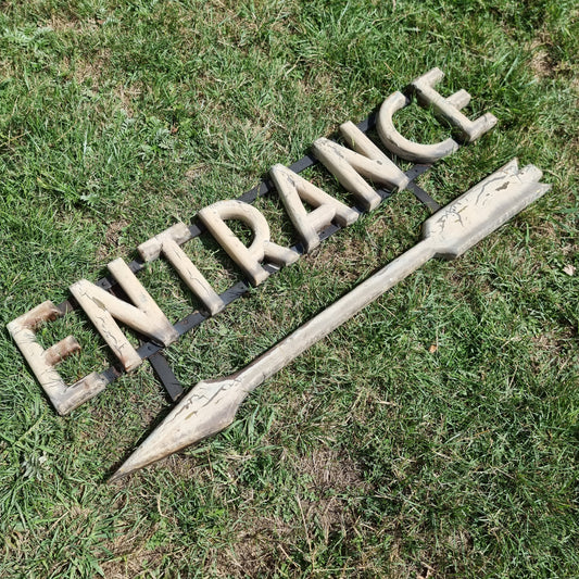 Hanging Railway Entrance Sign